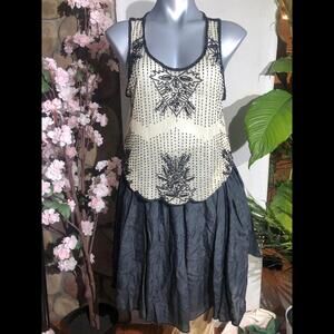Top Blouse Beaded shirt mesh sleeveless